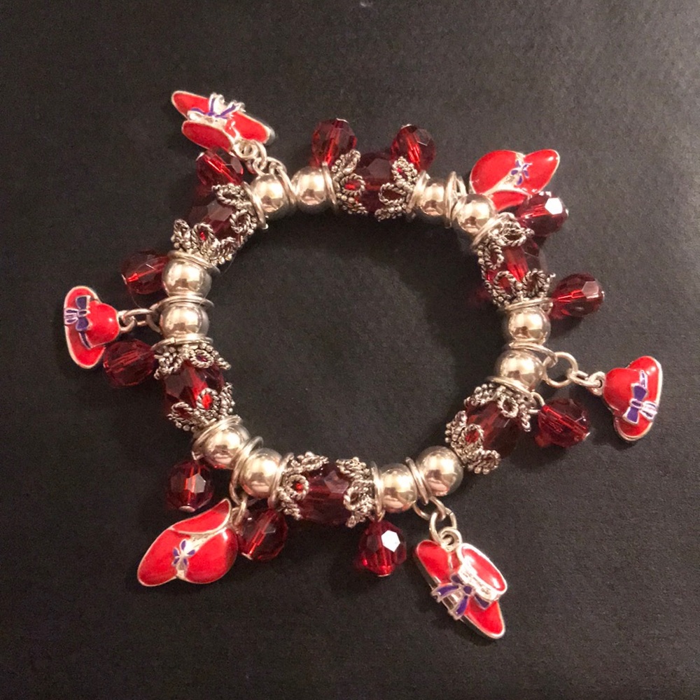red hat charm bracelet